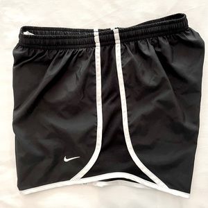 Nike - Kid’s - Dri-Fit - Athletic Shorts - Black w/ White Trim